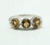 Opulent Tri-Stone Citrine Ring