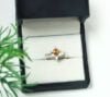 Entrancing Pear Faceted Citrine Ring