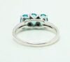 3-Stone Desert Blossom Blue Topaz Ring